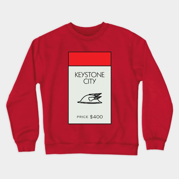 Keystone City Property Card Crewneck Sweatshirt by huckblade